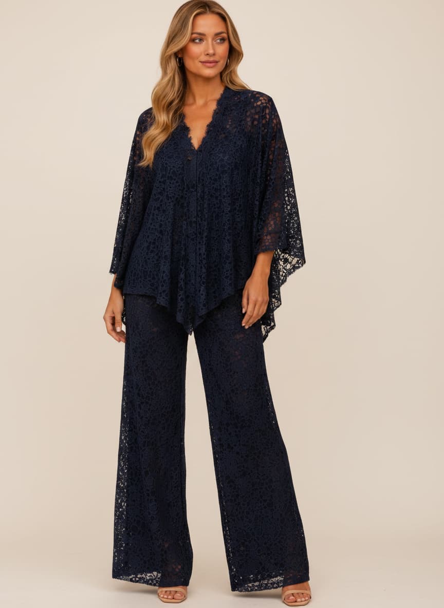 Lace Cape Co-ord Set