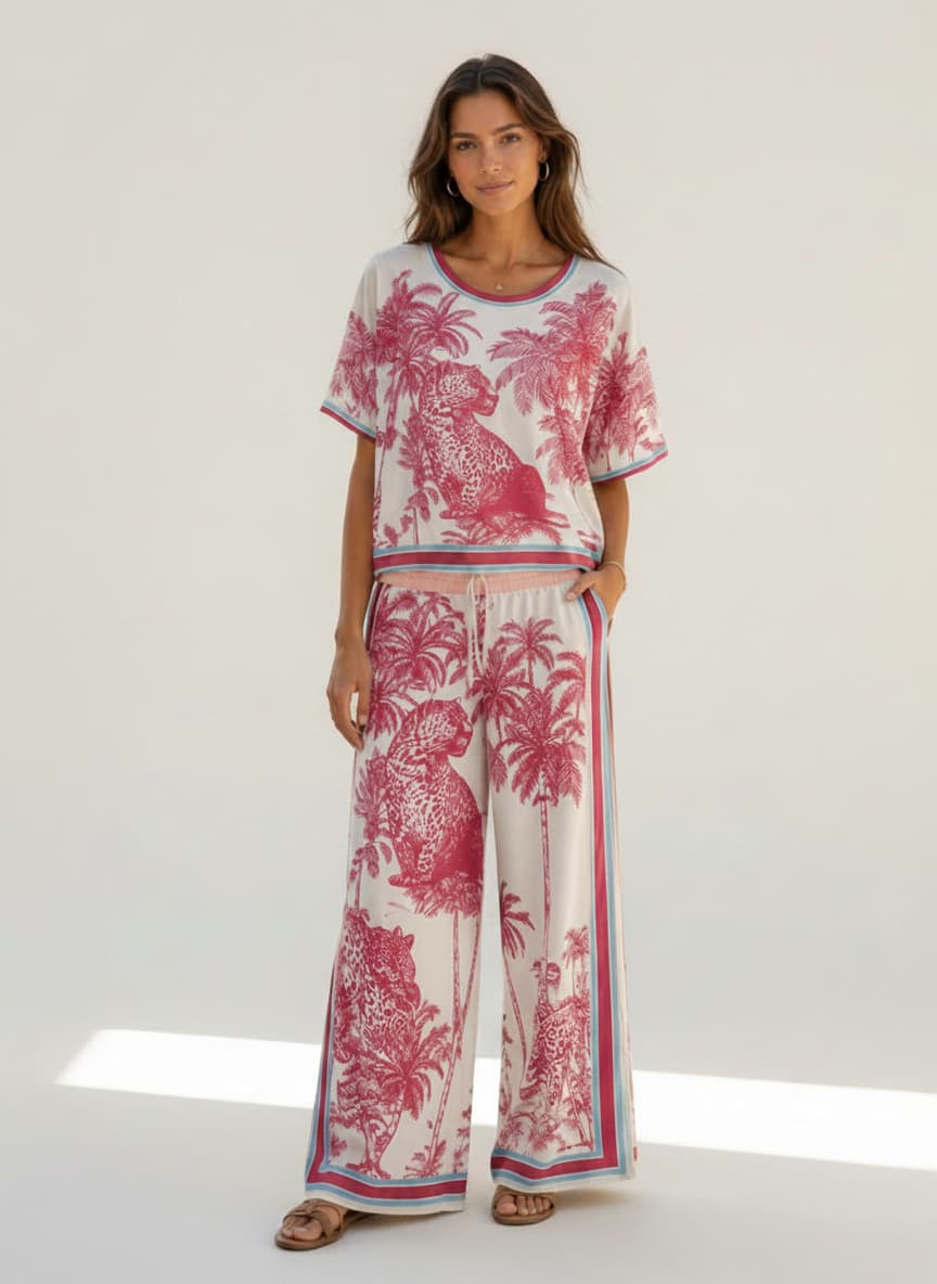 Safari Toile Lounge Co-ord