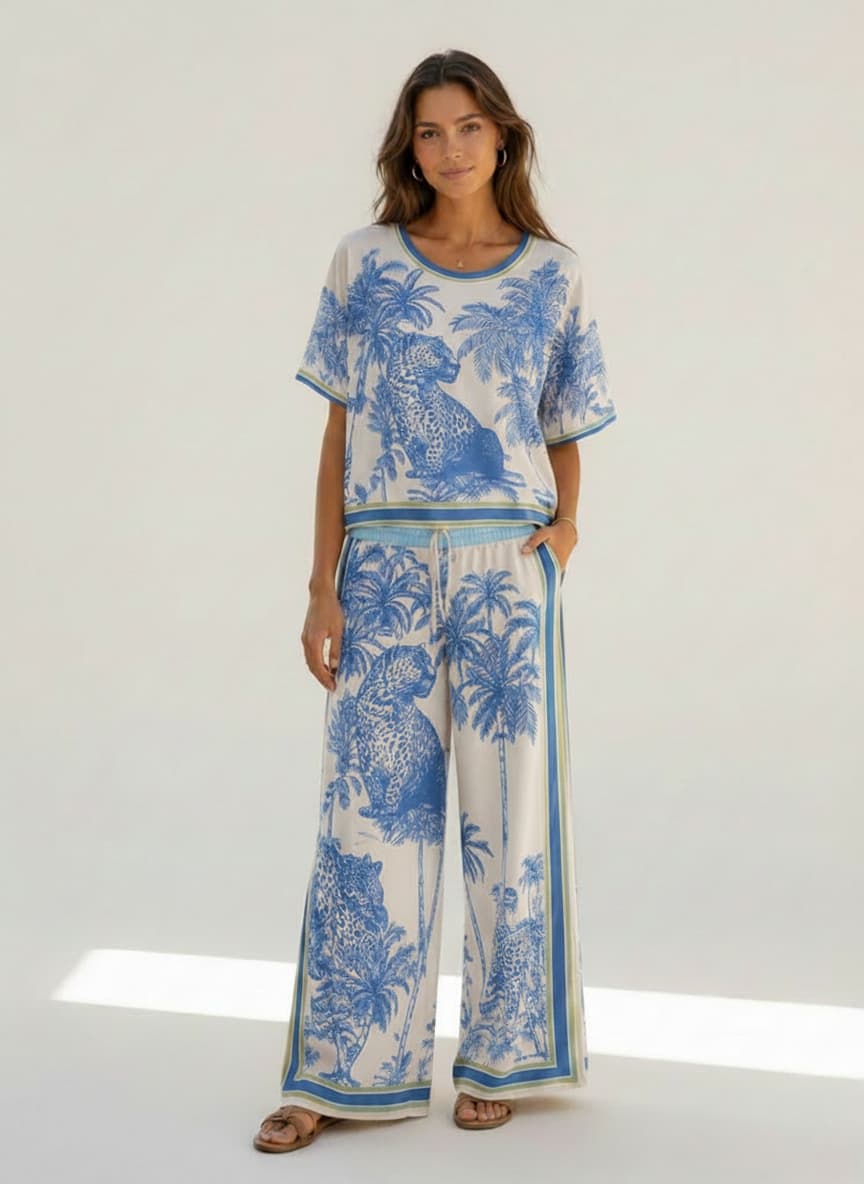 Safari Toile Lounge Co-ord