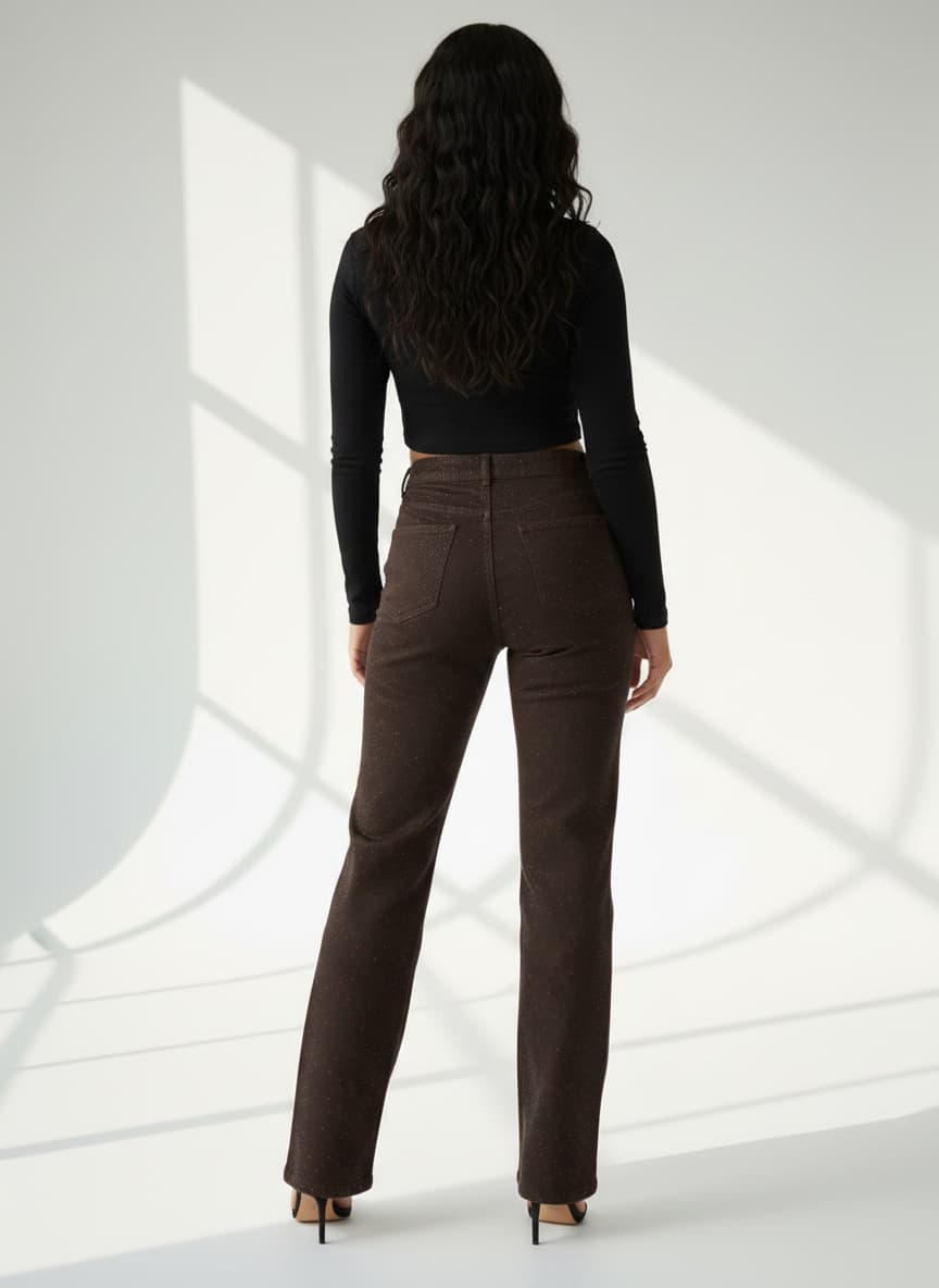 Espresso Wide-Leg Jeans